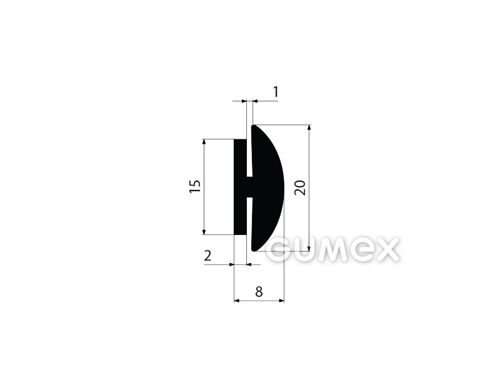 GUMMIPROFILE H-FORM - EPDM